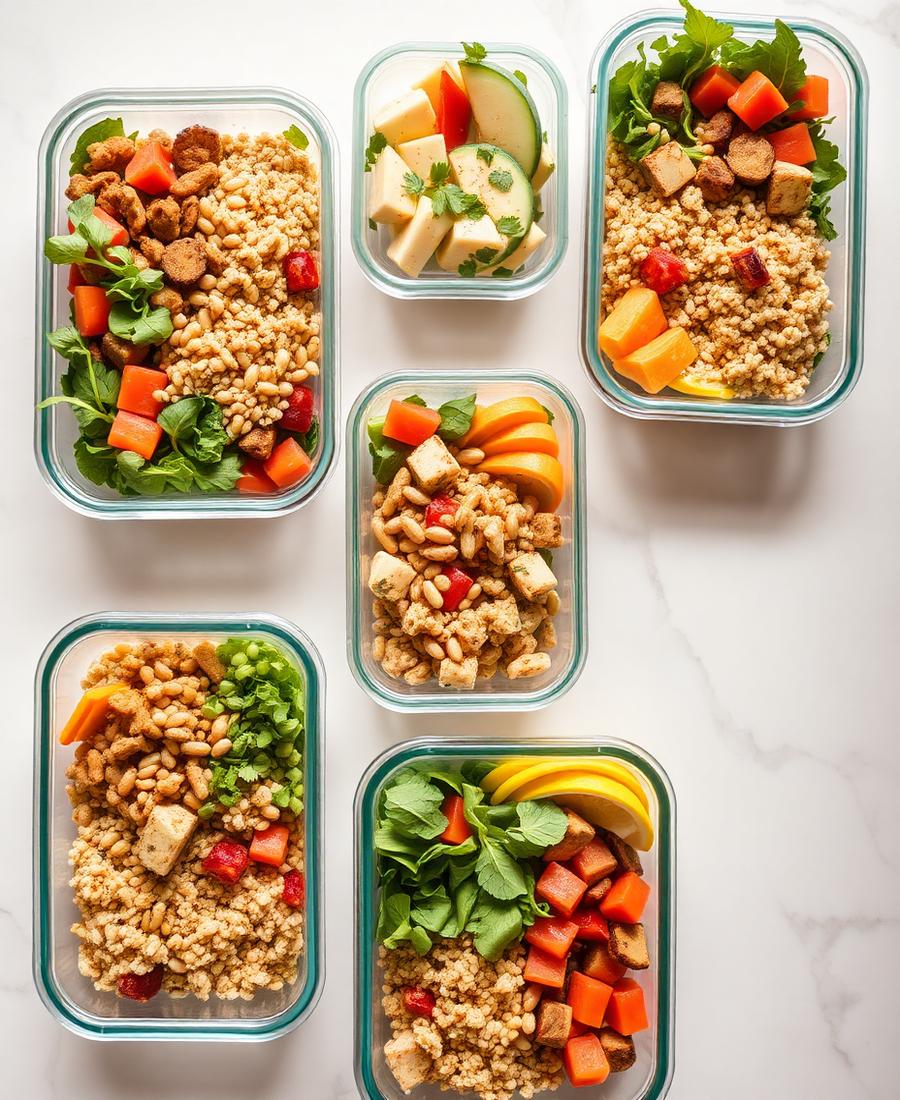 Healthy meal prep containers